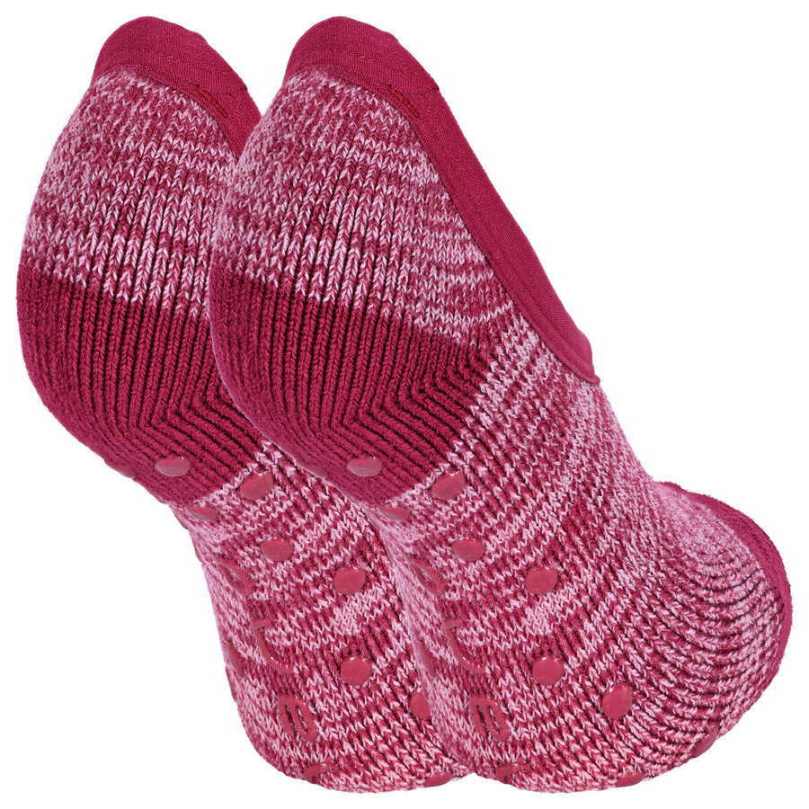 Dicke ABS-Sneaker-Kuschel-Socken camano anemone-rot