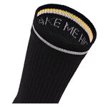 Merino Sport-Wollsocken reflektierende Streifen Camano schwarz - 5