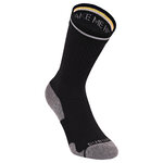 Merino Sport-Wollsocken reflektierende Streifen Camano schwarz - 7