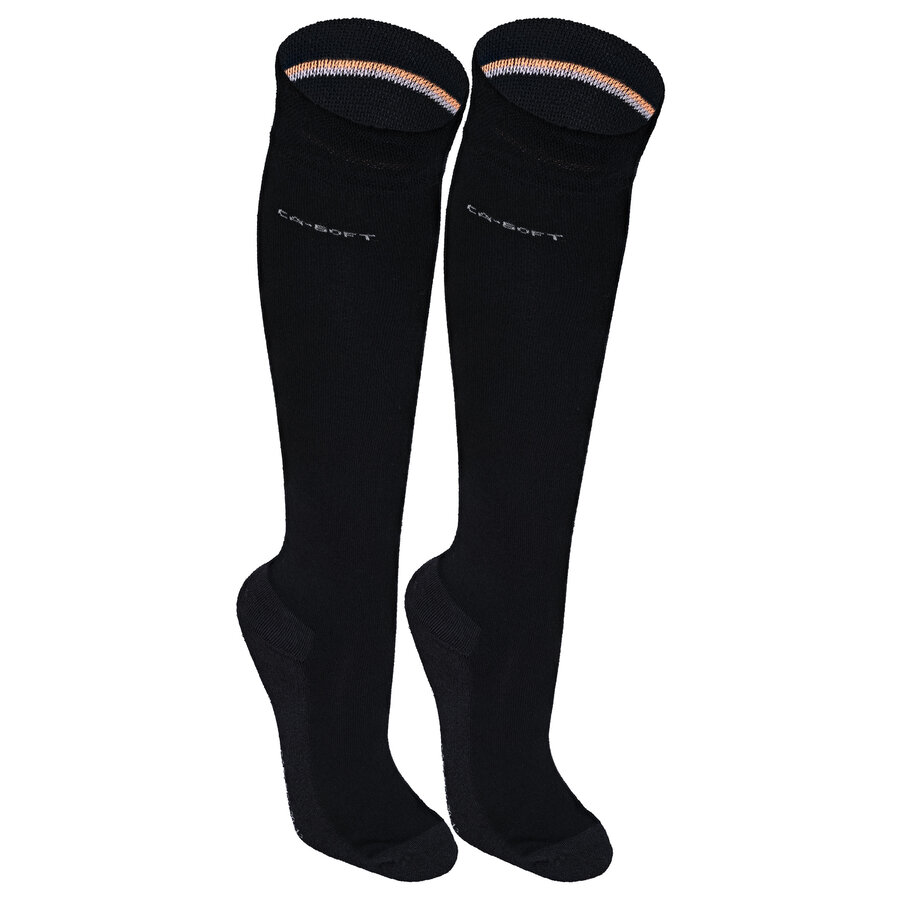 Kniestrümpfe Bambus Tencel Wolle ohne Gummidruck CA Soft Camano schwarz