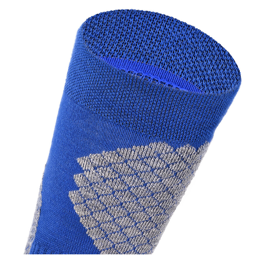 Trekking-Outdoorsocken Wolle Coolmax Made in Germany blau-grau - 9