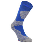Trekking-Outdoorsocken Wolle Coolmax Made in Germany blau-grau - 14