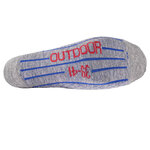 Trekking-Outdoorsocken Wolle Coolmax Made in Germany blau-grau - 3