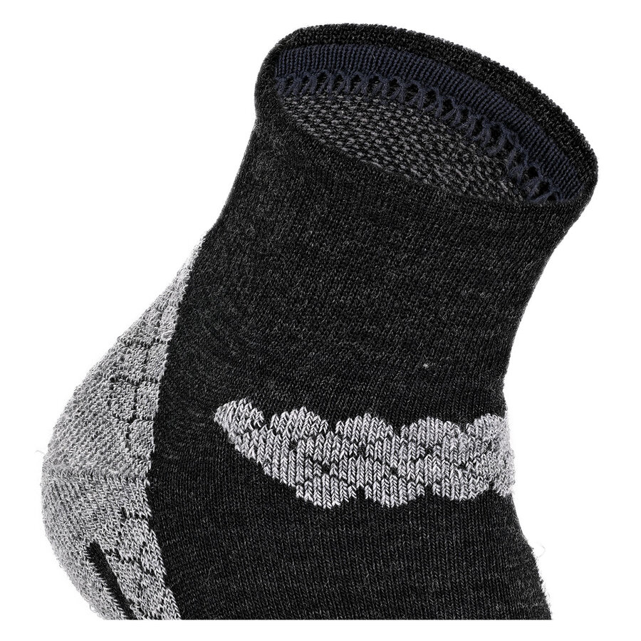 Trekking-Outdoor Kurzsocken Wolle Coolmax Made in Germany anthrazit-grau - 8