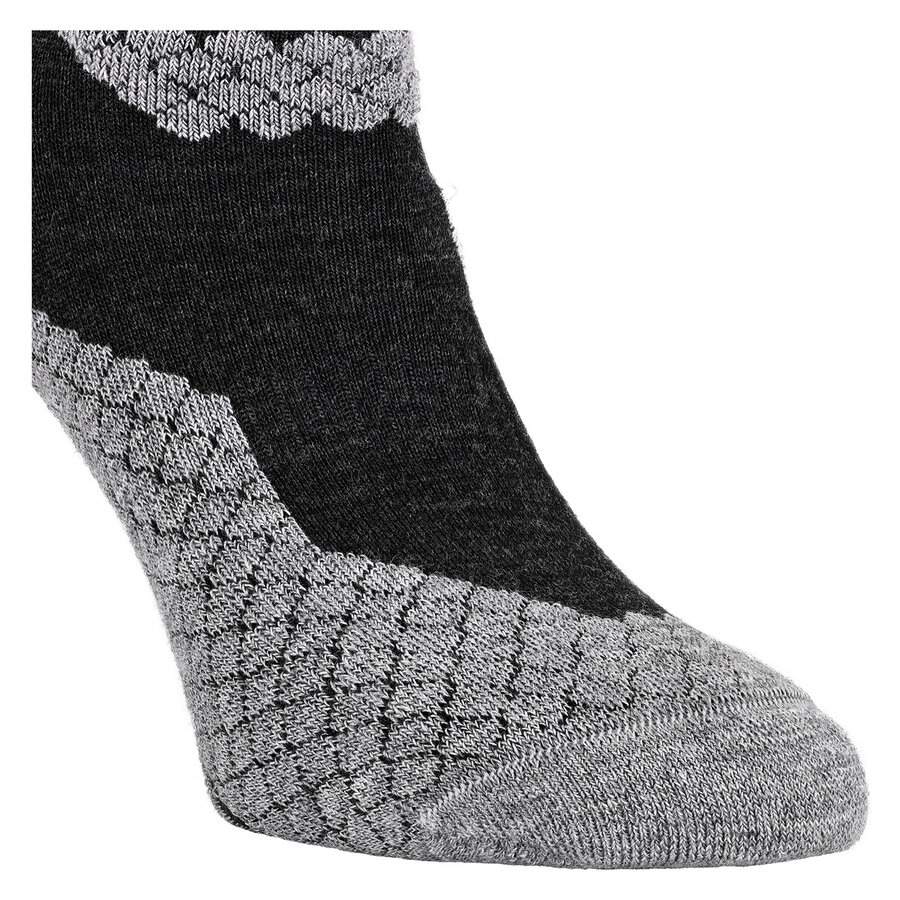 Trekking-Outdoor Kurzsocken Wolle Coolmax Made in Germany anthrazit-grau - 6