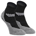 Trekking-Outdoor Kurzsocken Wolle Coolmax Made in Germany anthrazit-grau - 1