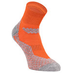 Trekking-Outdoor Kurzsocken Wolle Coolmax Made in Germany orange-grau - 5