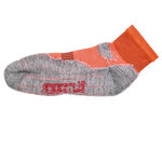 Trekking-Outdoor Kurzsocken Wolle Coolmax Made in Germany orange-grau - 3