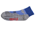 Trekking-Outdoor Kurzsocken Wolle Coolmax Made in Germany blau-grau - 5
