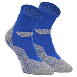 Trekking-Outdoor Kurzsocken Wolle Coolmax Made in Germany blau-grau - 1