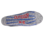 Trekking-Outdoor Kurzsocken Wolle Coolmax Made in Germany blau-grau - 3