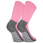 Diabetiker Socken ABS-Noppen rose-grau - 10