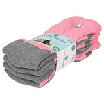 Diabetiker Socken ABS-Noppen rose-grau - 9