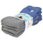 Diabetiker Socken ABS-Noppen jeans-grau - 16