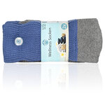 Diabetiker Socken ABS-Noppen jeans-grau - 2