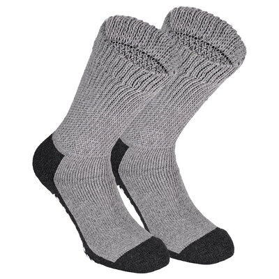 Diabetiker Socken ABS-Noppen anthrazit-grau