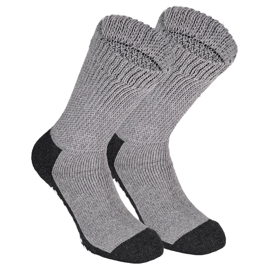 Diabetiker Socken ABS-Noppen anthrazit-grau