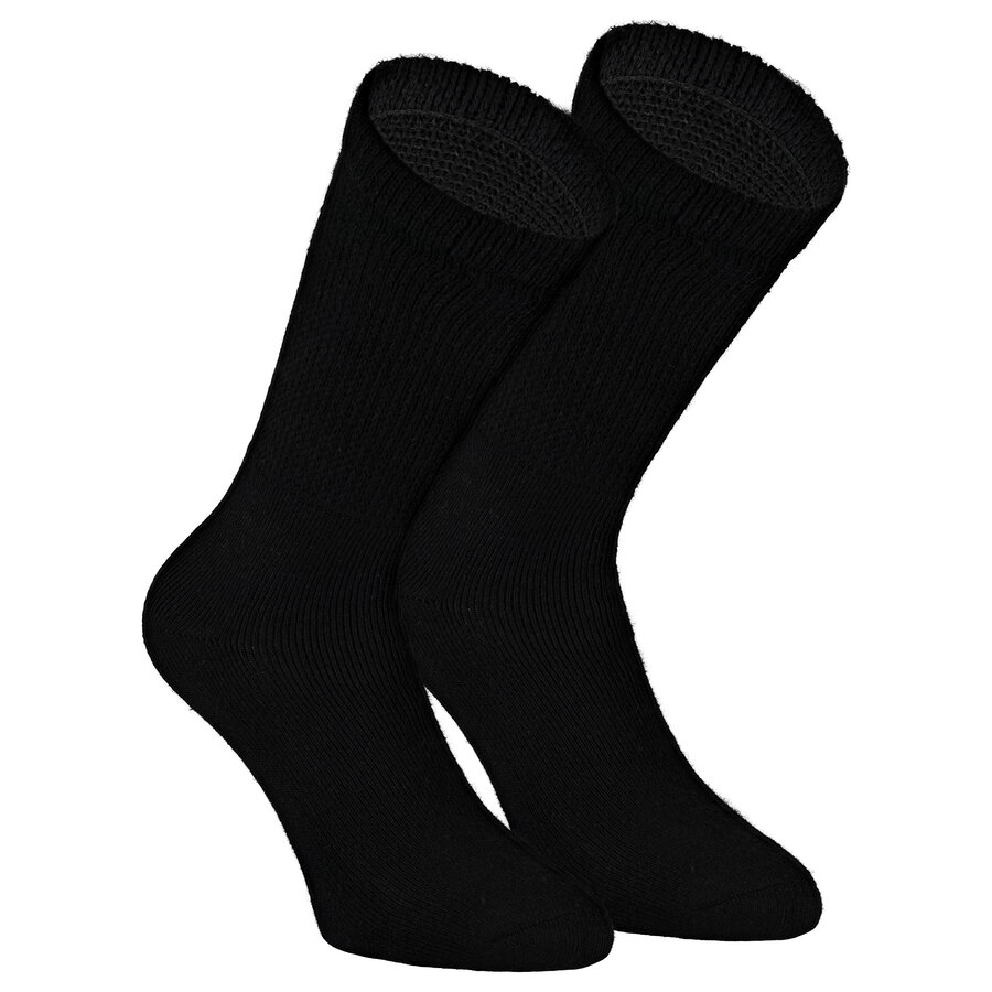 Diabetiker Sportsocken ohne Gummidruck schwarz
