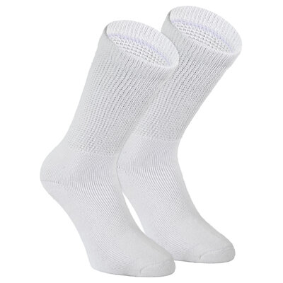 Diabetiker Sportsocken ohne Gummidruck weiß
