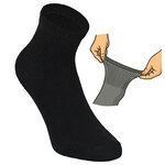 Diabetiker Sport-Kurzsocken ohne Gummidruck schwarz - 4