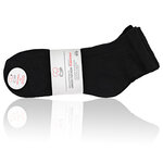 Diabetiker Sport-Kurzsocken ohne Gummidruck schwarz - 2