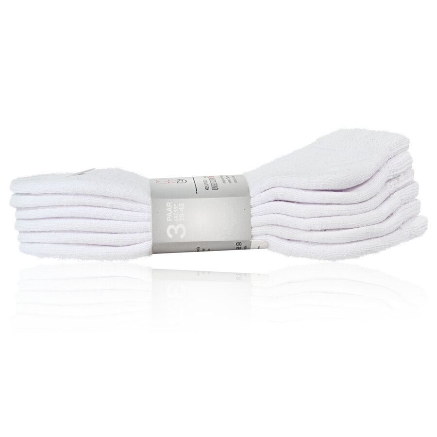 Diabetiker Sport-Sneakersocken ohne Gummidruck weiß - 9