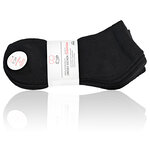 Diabetiker Sport-Sneakersocken ohne Gummidruck schwarz - 2