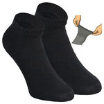 Diabetiker Sport-Sneakersocken ohne Gummidruck schwarz - 12