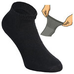 Diabetiker Sport-Sneakersocken ohne Gummidruck schwarz - 9