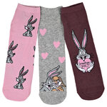 Bugs Bunny Sneakersocken Looney Tunes rosa-grau-mix - 7