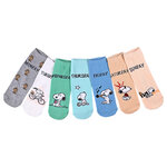 7 Wochentage Sneakersocken Peanuts pastell-mix - 6