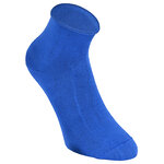 Bambus-Kurzsocken Rollrand blau-rot-orange-mix - 10