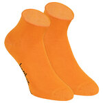 Bambus-Kurzsocken Rollrand rot-orange-pink-mix - 5