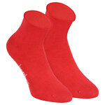 Bambus-Kurzsocken Rollrand rot-orange-pink-mix - 14