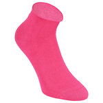 Bambus-Kurzsocken Rollrand rot-orange-pink-mix - 15