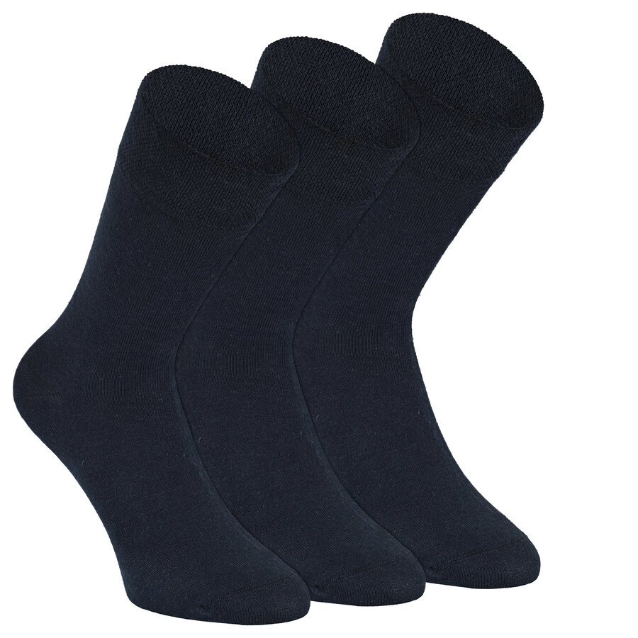 Gesundheits-Diabetikersocken Baumwolle marine-blau