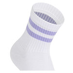 Bambus-Kurzsocken Crew Socks weiß bunte Ringel - 11