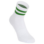 Bambus-Kurzsocken Crew Socks weiß bunte Ringel - 5