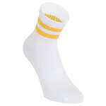 Bambus-Kurzsocken Crew Socks weiß bunte Ringel - 19