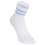 Bambus-Kurzsocken Crew Socks weiß bunte Ringel - 6