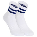Bambus-Kurzsocken Crew Socks weiß bunte Ringel - 7