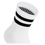 Bambus-Kurzsocken Crew Socks weiß schwarze Ringel - 3