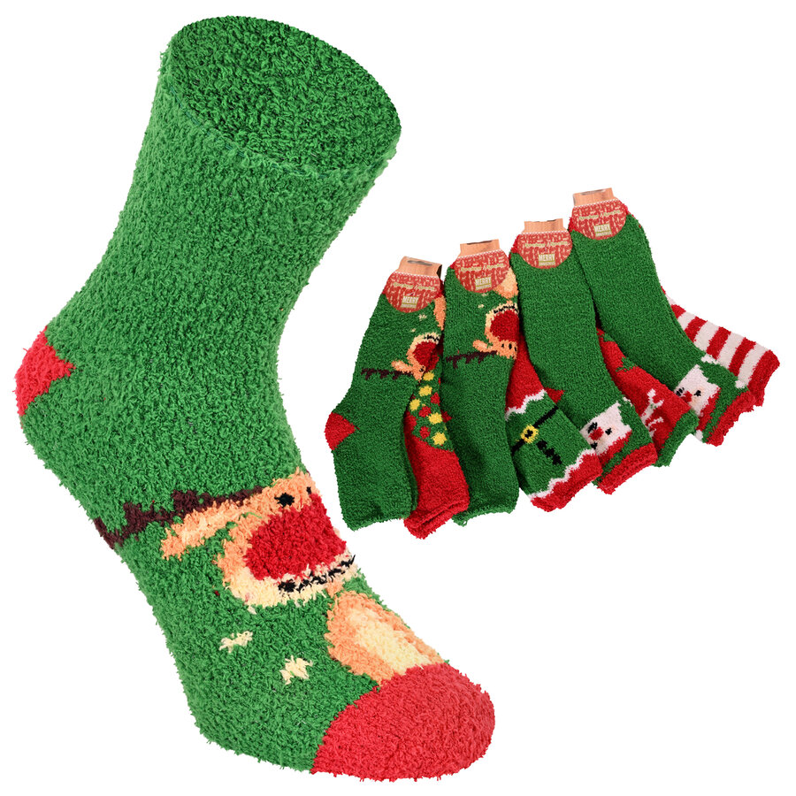 Weihnachts-Kuschelsocken flauschweich