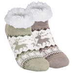 Kurze Damen-Sneaker-Hüttensocken ABS Noppen Antonio - 1