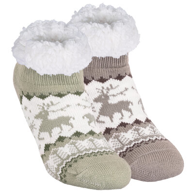 Kurze Damen-Sneaker-Hüttensocken ABS Noppen Antonio