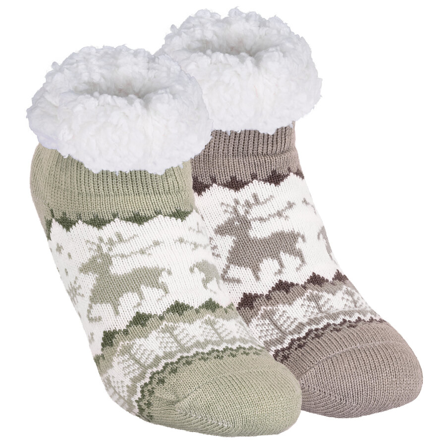 Kurze Damen-Sneaker-Hüttensocken ABS Noppen Antonio