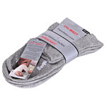 Kurze extra breite weite Socken hellgrau-melange - 2