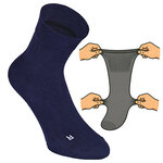 Kurze extra breite weite Socken marine-blau - 5