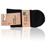 Bambus-Kurzsocken Crew Socks uni-schwarz - 2