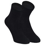 Bambus-Kurzsocken Crew Socks uni-schwarz - 1